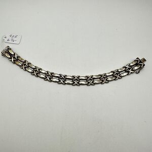 7" Solid Sterling‎ silver X and O bracelet!